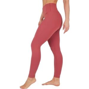NWOT 90 Degree By Reflex Power Flex Tummy Control Leggings Marsala Size M
